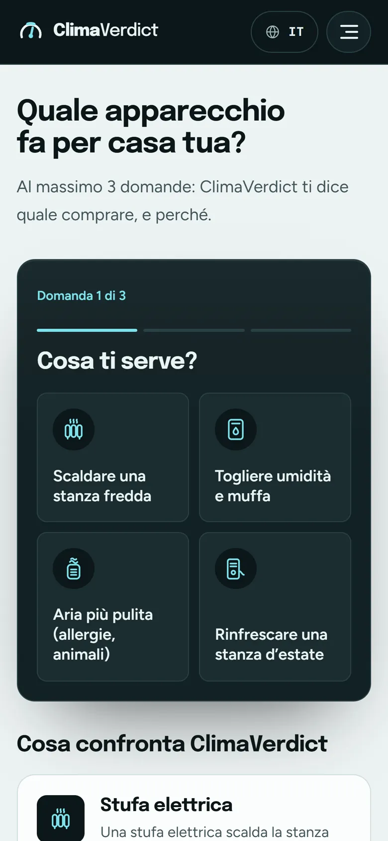La home: cosa ti serve, in tre domande.