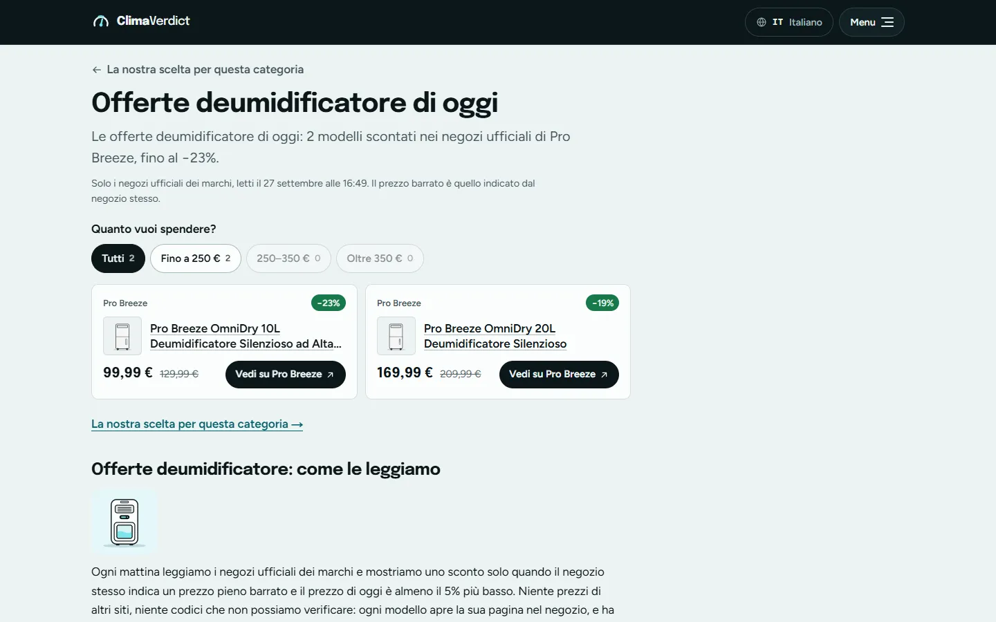 Gli sconti del giorno dai negozi ufficiali.
