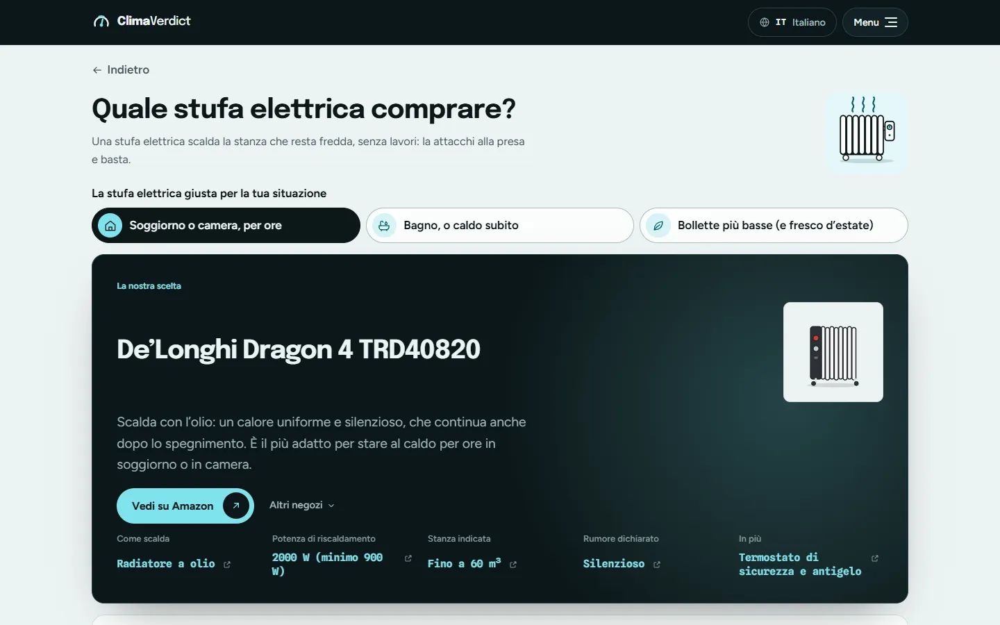 Le stufe elettriche, divise per come le userai.